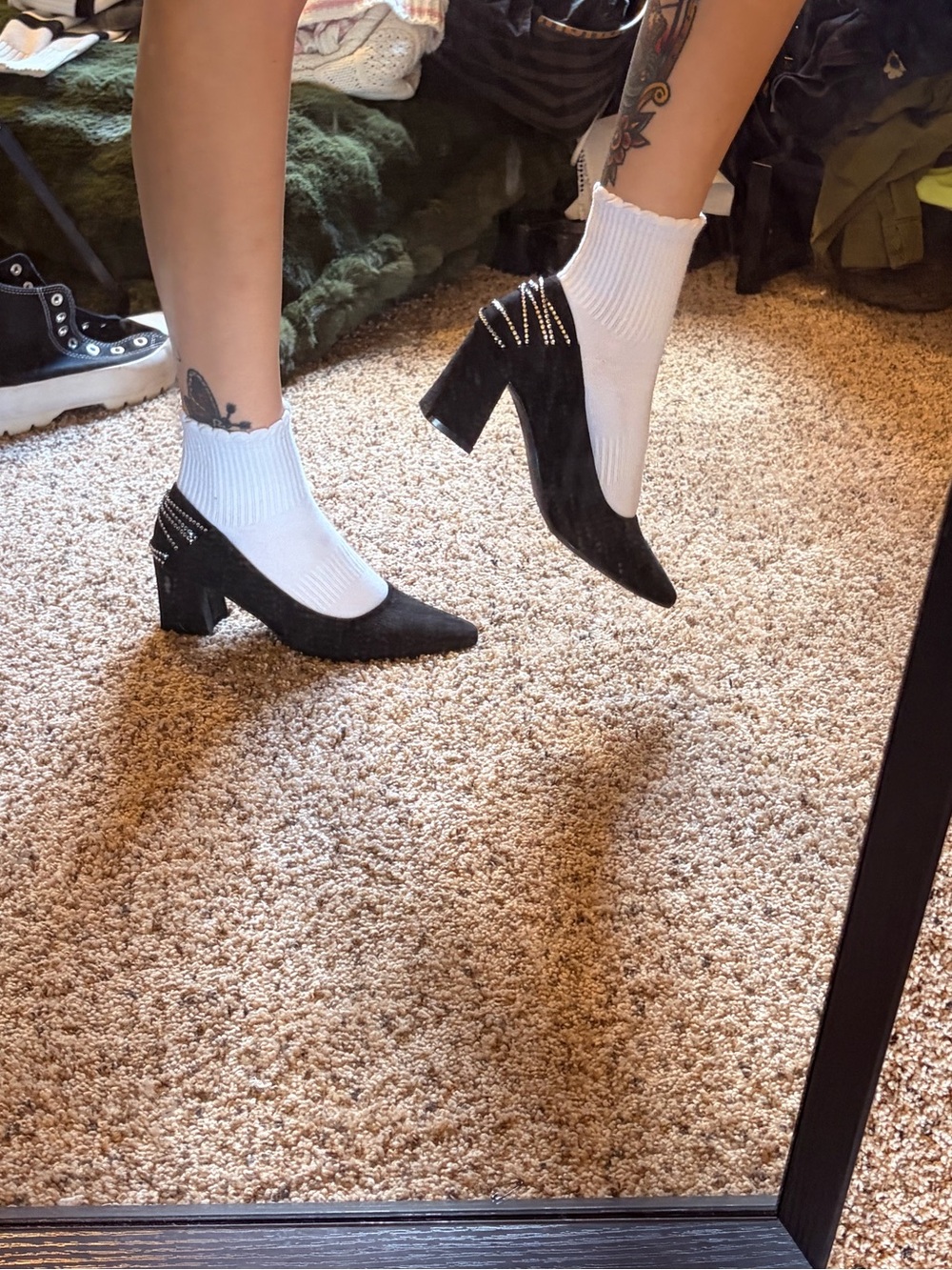 Jones New York Block Heel with Rhinestones